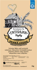 Entisajan Mylly: Täysjyvä Vehnäjauho (1 kg)