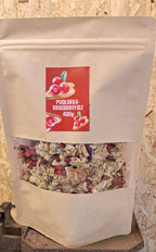 Mustakauramysli: Puolukka & Kinuski (400g)