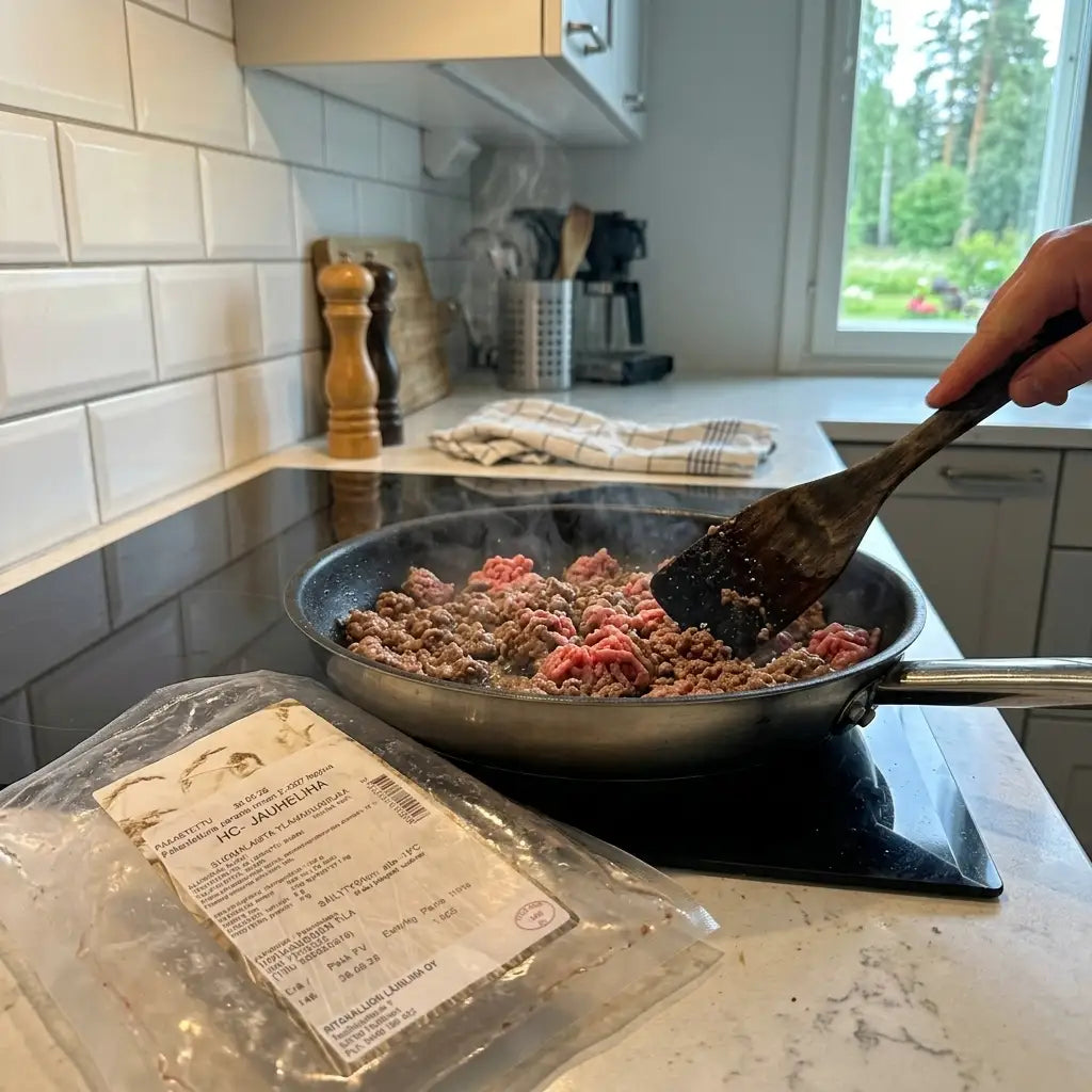 Nurmiruokittu jauheliha (1kg)